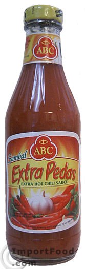 Extra Pedas (Extra Hot) Sambal Sauce, ABC Brand, 11.5 oz