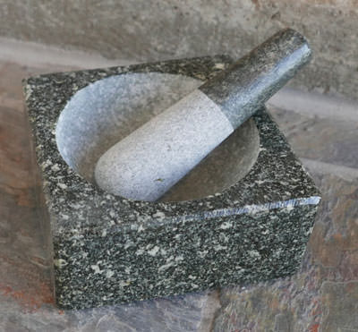 7 Inch Thai Granite Mortar and Pestle - ImportFood