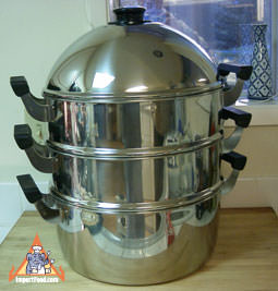 Stainless Steel Stacked Steamer, 32 cm