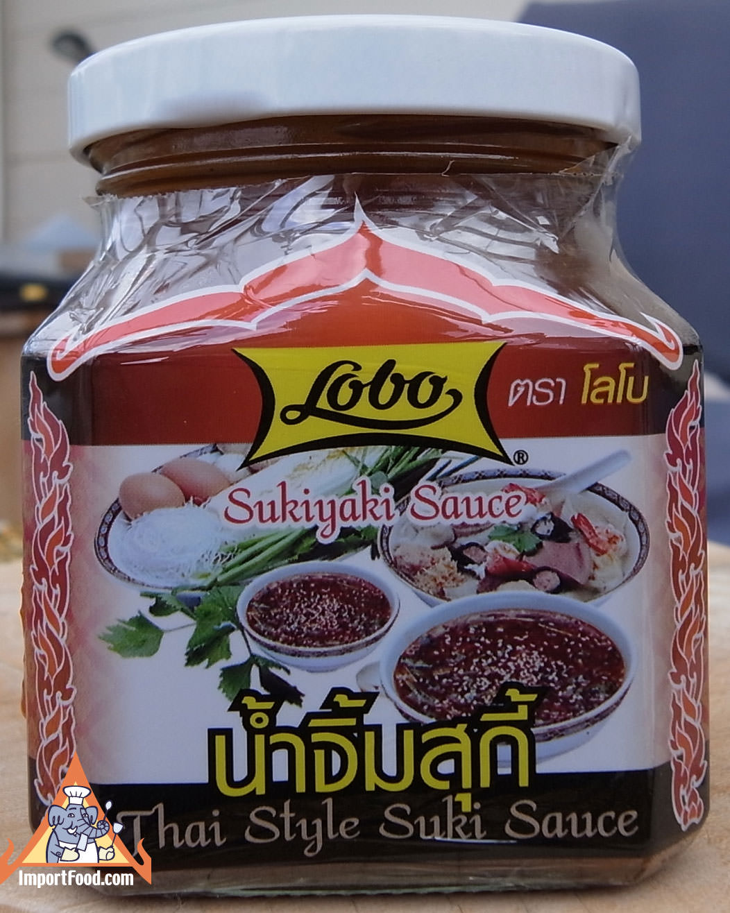 Thai Sukiyaki Sauce, Lobo, 9 oz jar