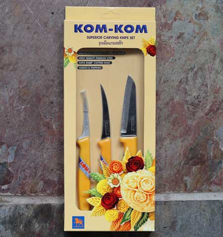 12 Thai chef knife, Kiwi, wood handle - ImportFood